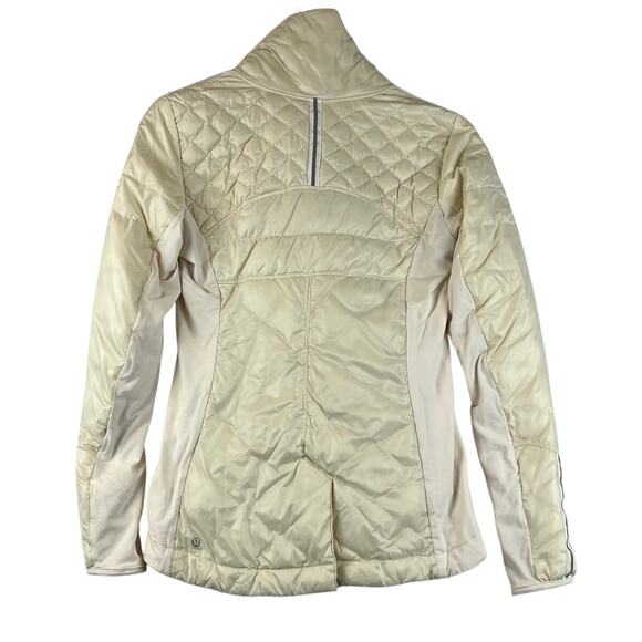 Lululemon Goose Down Jacket Womens 8 What‎ the Fluff 800 Fill Quilted Running - Picture 2 of 6